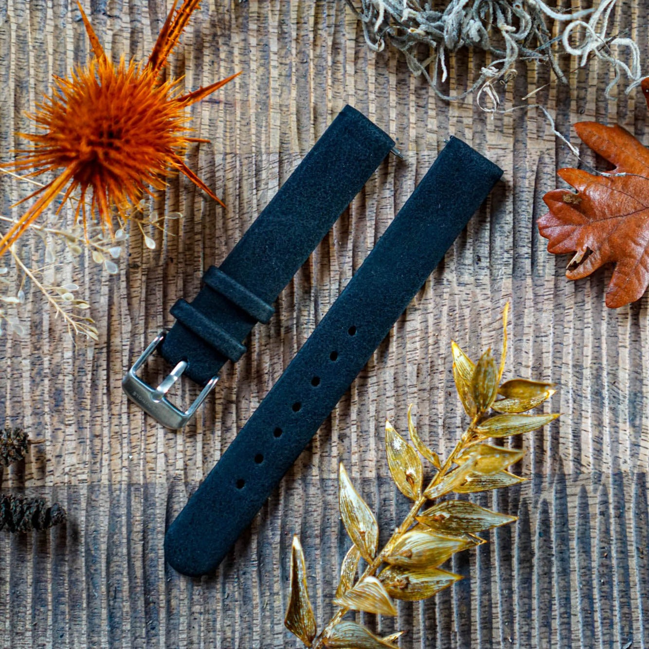 Uhrenarmband Kayla | 14mm Vegan (Schwarz/Silber)